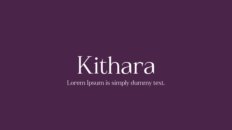 Kithara Font