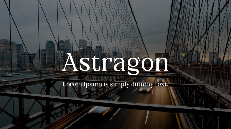Astragon Font