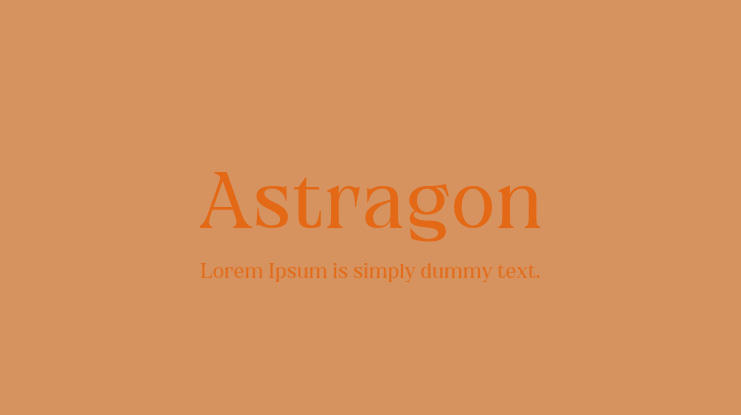Astragon Font