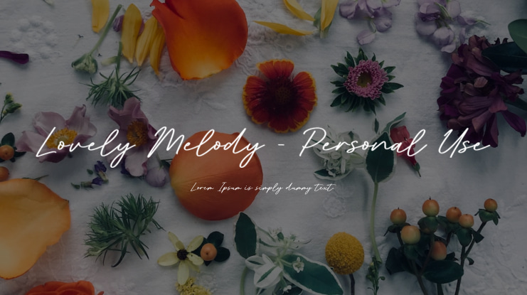 Lovely Melody - Personal Use Font