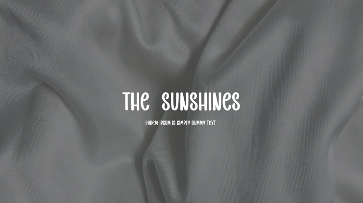 The  Sunshines Font
