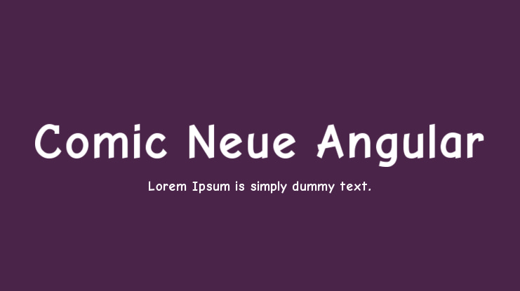 Comic Neue Angular Font Family