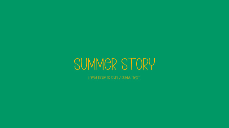 Summer Story Font