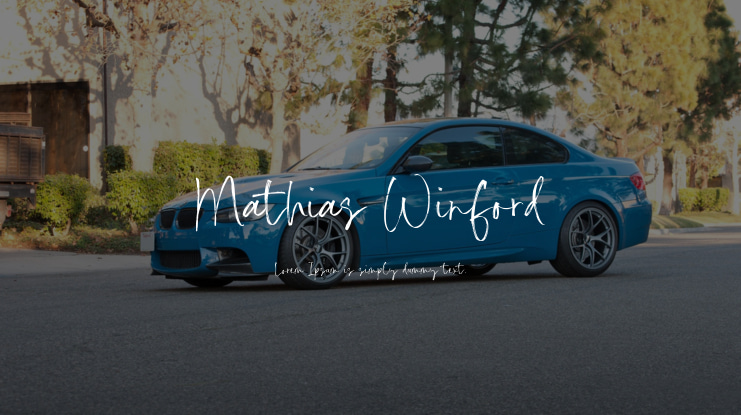 Mathias Winford Font