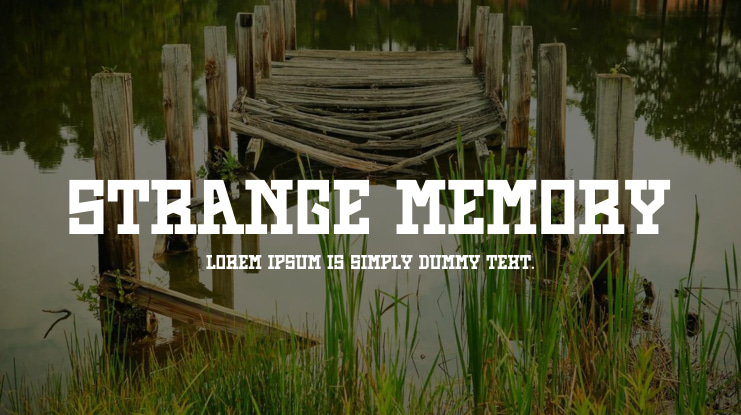 Strange Memory Font