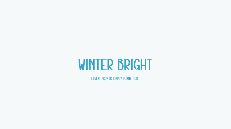 Winter Bright Font