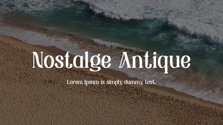 Nostalge Antique Font Family