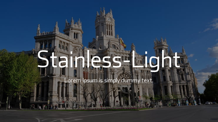 Stainless-Light Font