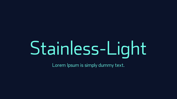Stainless-Light Font