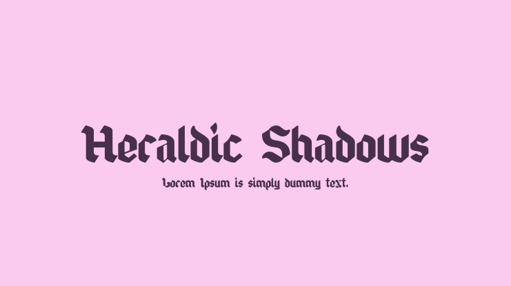 Heraldic Shadows Font