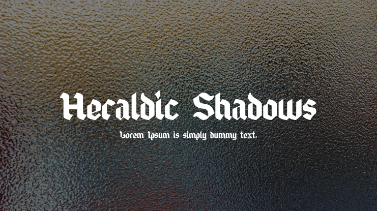 Heraldic Shadows Font