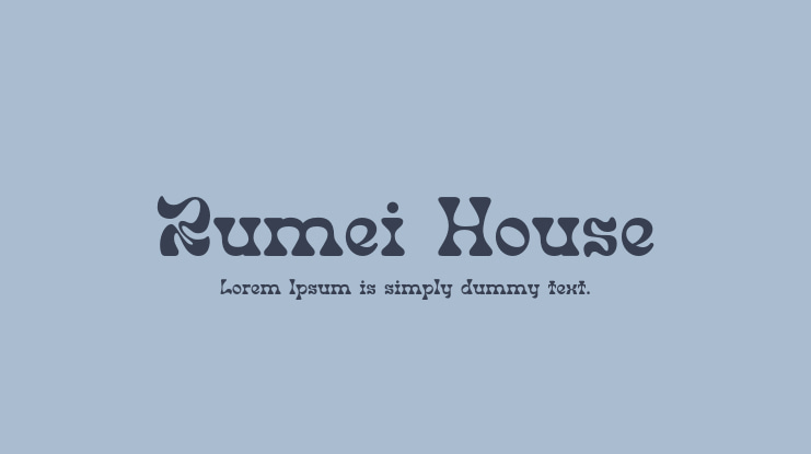 Rumei House Font