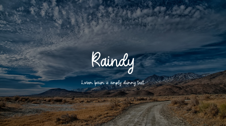 Raindy Font