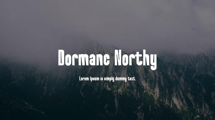 Dormanc Northy Font