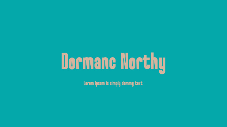 Dormanc Northy Font