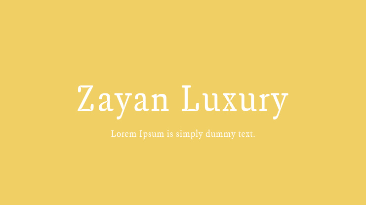 Zayan Luxury Font