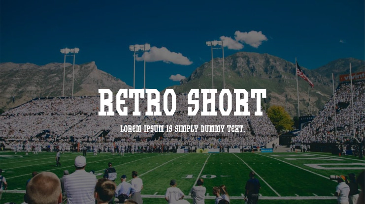 Retro Short Font