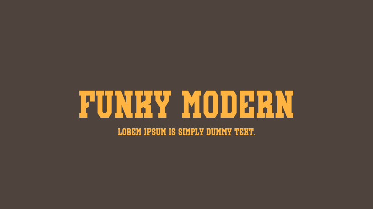 Funky Modern Font