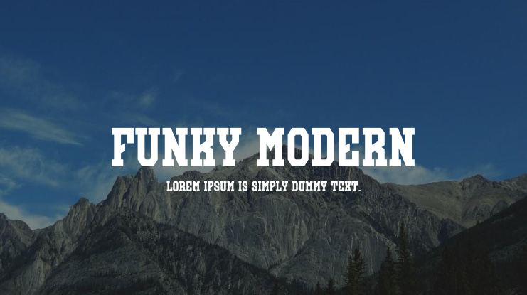 Funky Modern Font