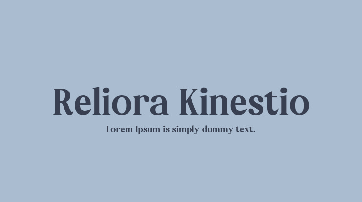 Reliora Kinestio Font