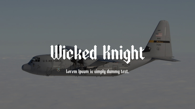 Wicked Knight Font