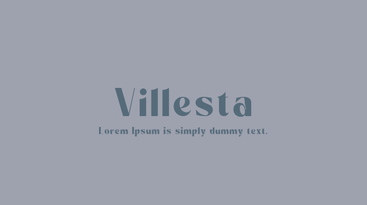 Villesta Font Family