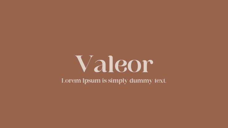 Valeor Font