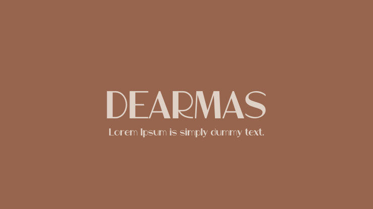 DEARMAS Font