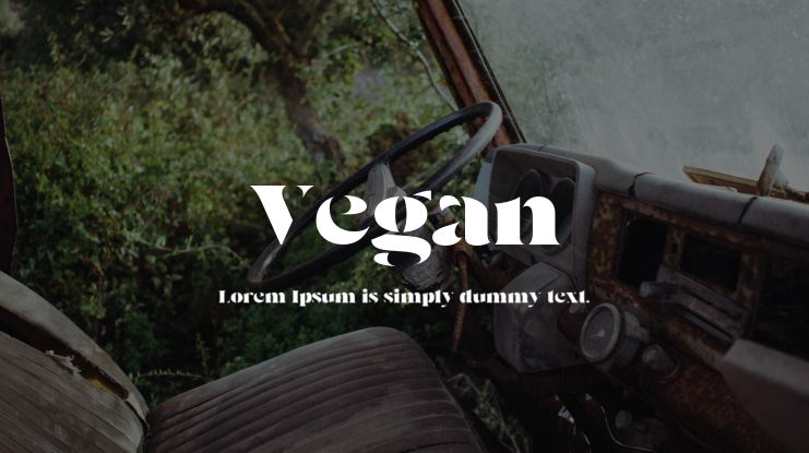Vegan Font