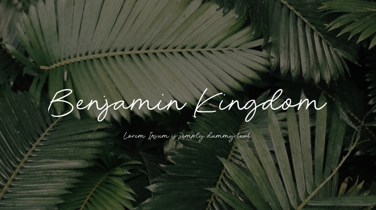 Benjamin Kingdom Font
