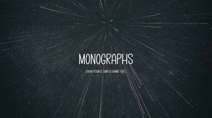 Monographs Font
