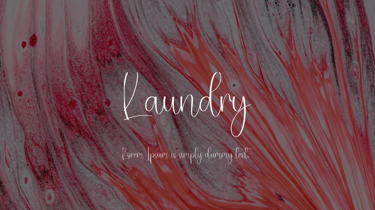 Laundry Font