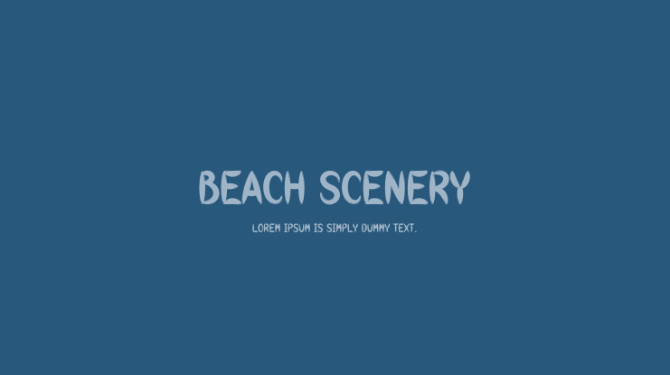 Beach Scenery Font