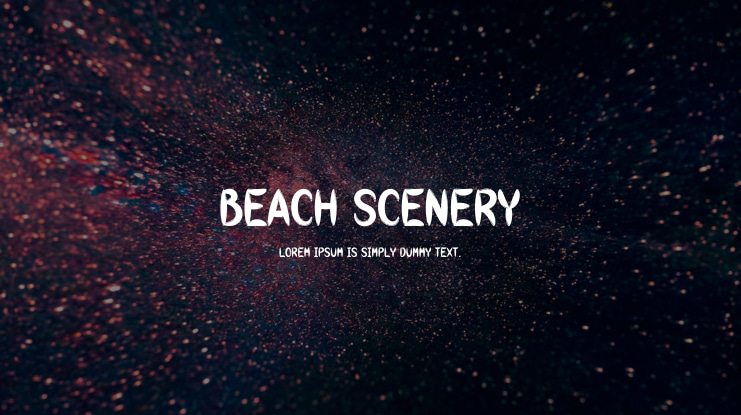 Beach Scenery Font
