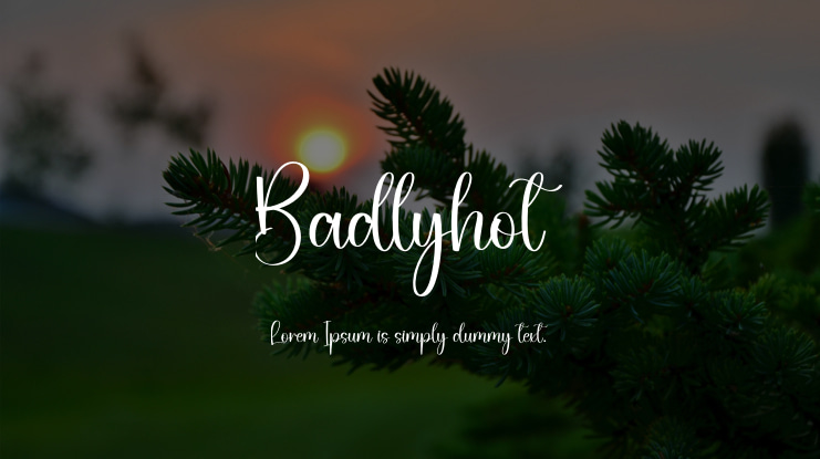 Badlyhot Font