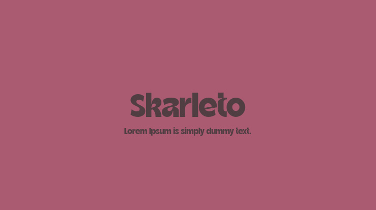 Skarleto Font