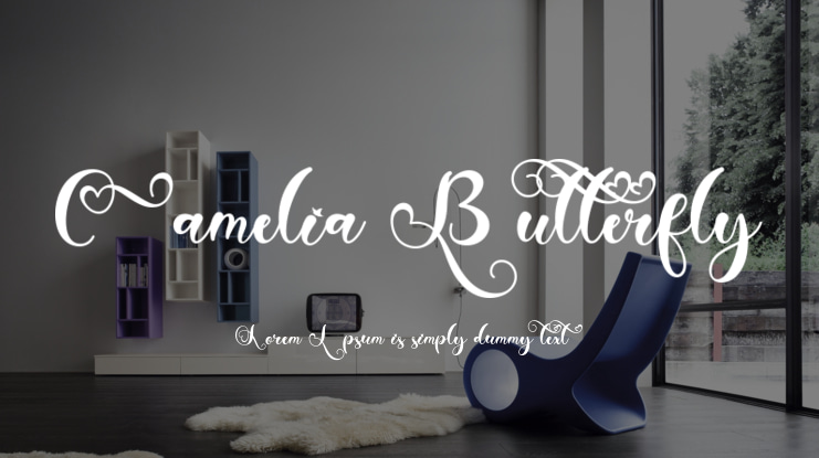 Camelia Butterfly Font