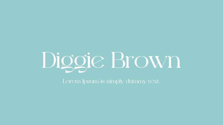 Diggie Brown Font