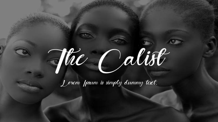 The Calist Font