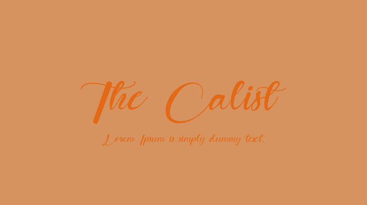 The Calist Font