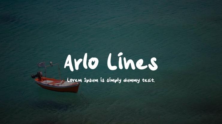 Arlo Lines Font Family