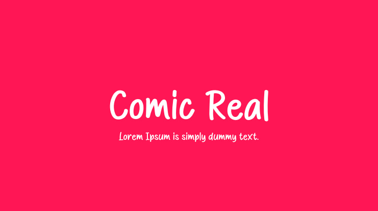 Comic Real Font