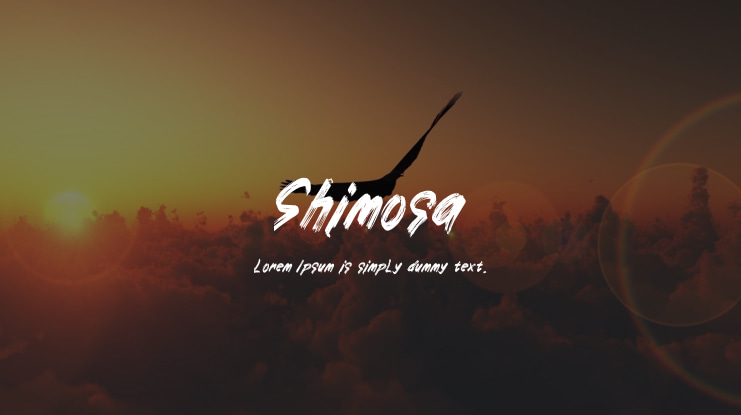 Shimosa Font