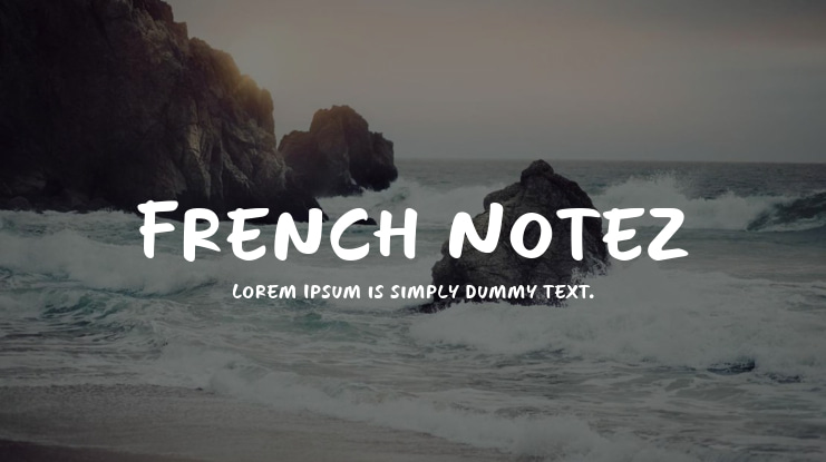 French Notez Font