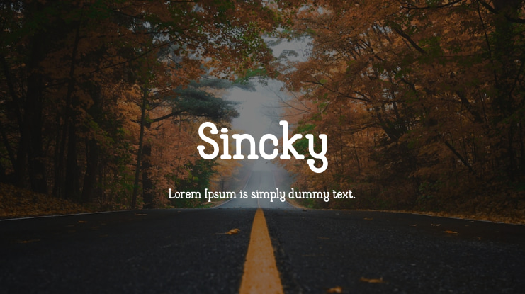 Sincky Font Family