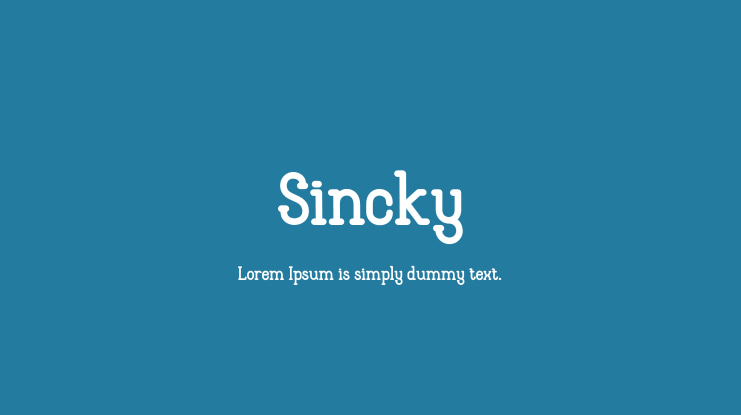 Sincky Font Family