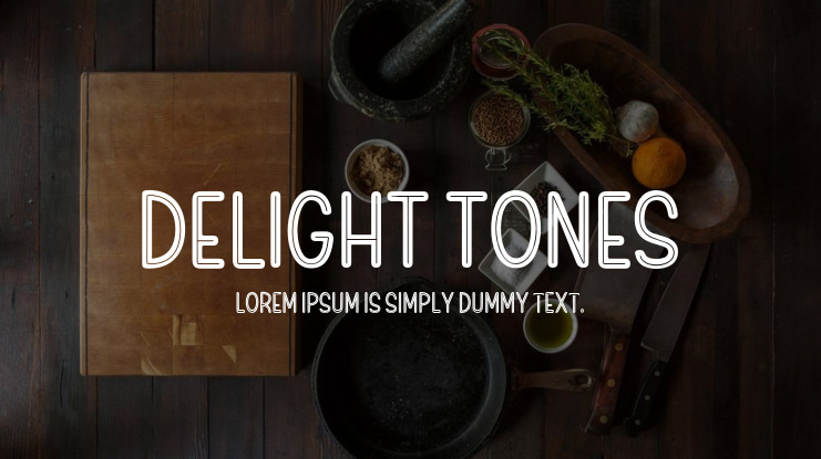 Delight Tones Font
