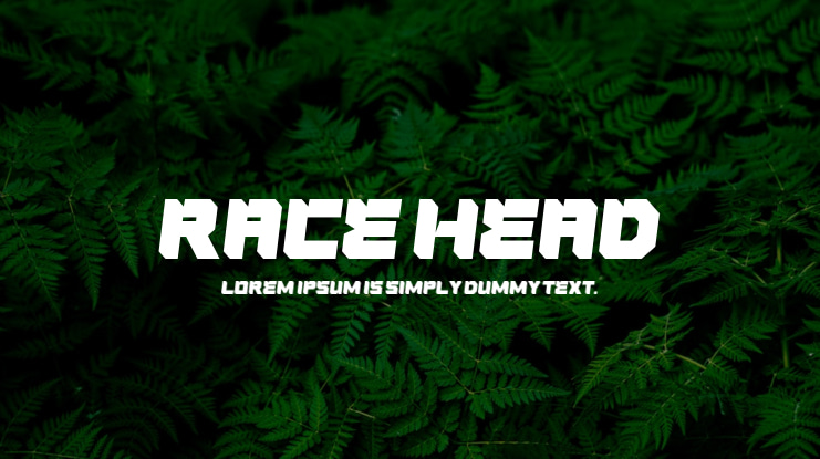 Race Head Font