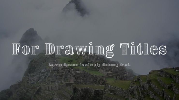 For Drawing Titles Font Family