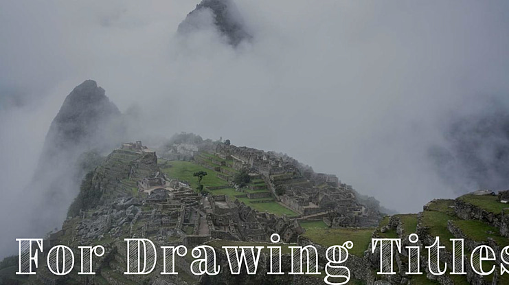 For Drawing Titles Font Family